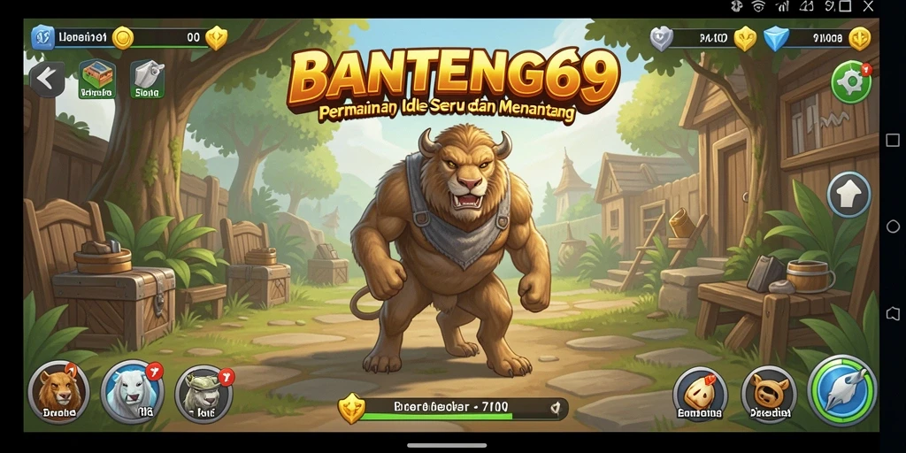 Tampilan gameplay BANTENG69 yang menarik dan penuh warna.