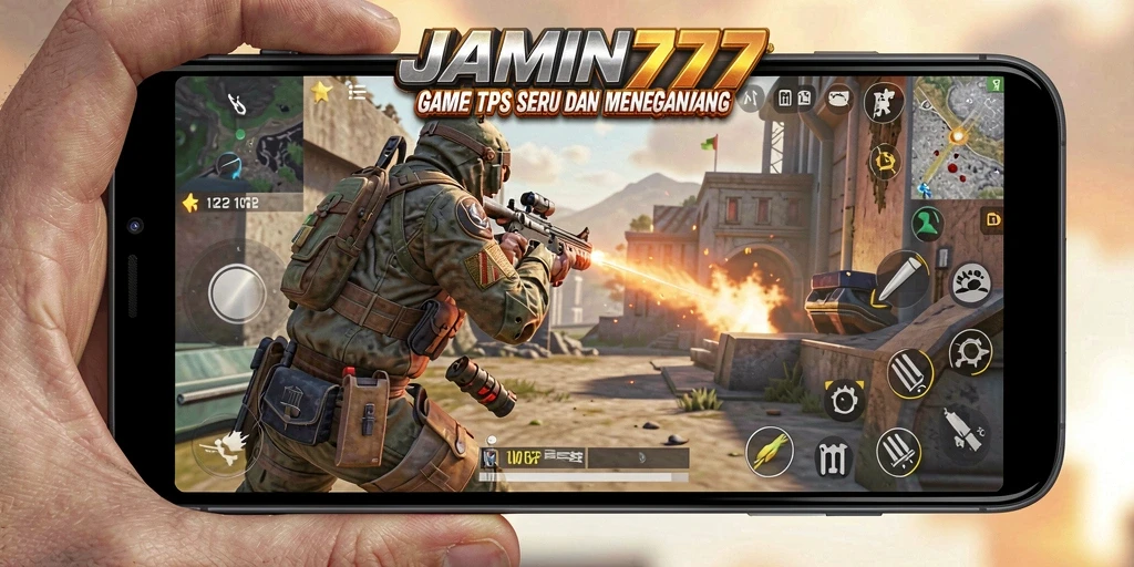 Tampilan action dari permainan TPS di JAMIN777 penuh adrenalin.