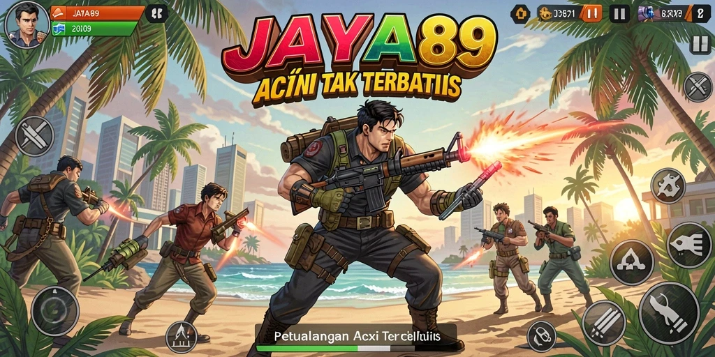 Tangkapan layar JAYA89 yang menunjukkan aksi penuh ketegangan dalam gameplay.
