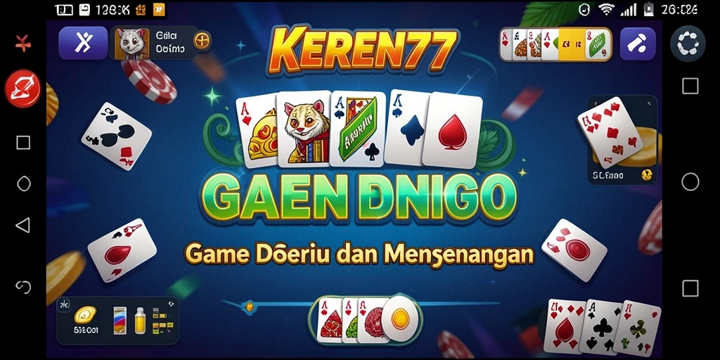 Tampilan gameplay Domino yang seru dan menarik di KEREN77.
